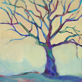 contemporary tree painting by Carolee Clark