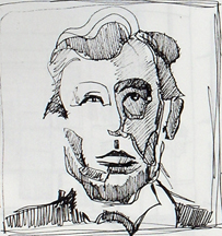 second sketch of abe by Carolee Clark